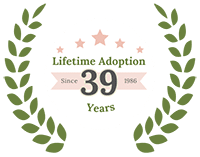 Lifetime Adoption anniversary logo